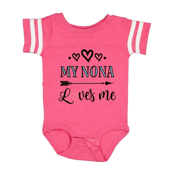 Inktastic My Nona Grandma Loves Me Girls Girls Baby Bodysuit