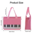 thumbnail image 4 of Bolso de hombro de nailon impermeable con estampado de teclas de piano, 4 of 7