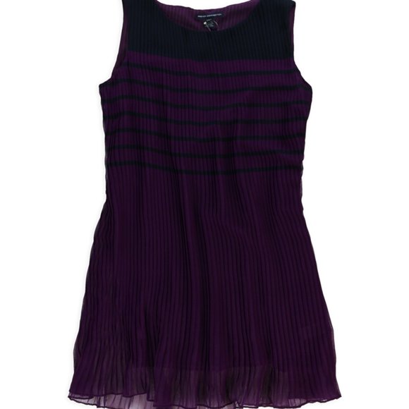 French Connection Robe Droite à Rayures pour Femmes, Violet, 8