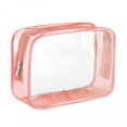 thumbnail image 1 of 4x Neceser Impermeable Reutilizable Para Artículos De Tocador, Bolsa De Playa, Bolsa De Maquillaje Transparente, Color Rosa, 1 of 8