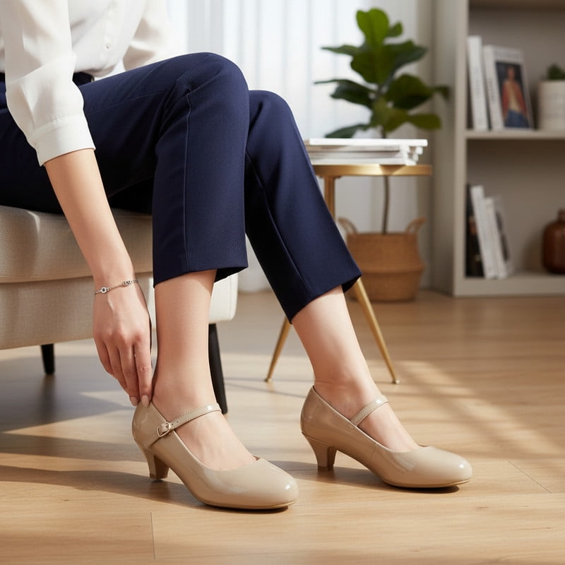 Women’s Classic Mary Jane Low heel Pumps