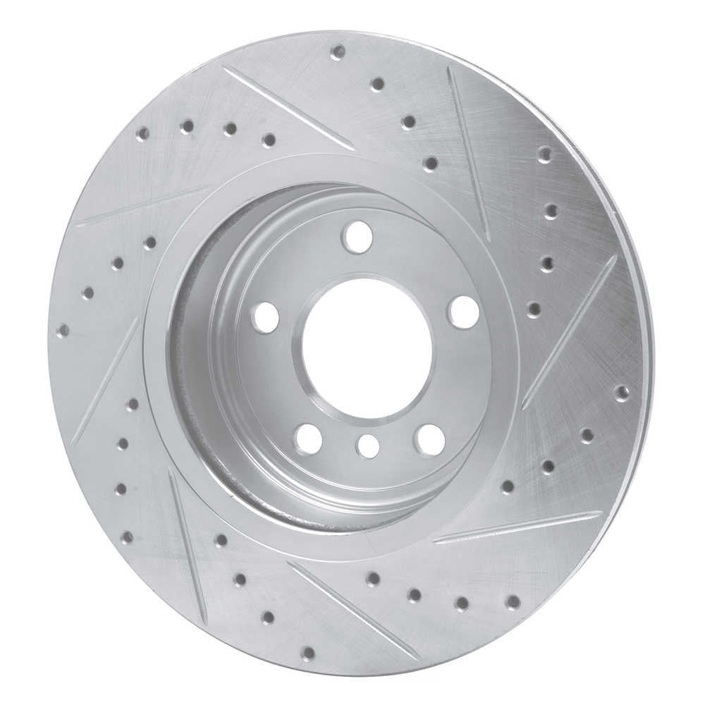 Dynamic Friction Company 631-31139L DFC Brake Rotor - Drilled And Slotted - Silver