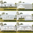 thumbnail image 3 of Resenkos 10' x 20' Tents and Canopies Outdoor Tents and Canopy, White 6 Sides Portable Waterproof Tent with Spiral Tubes Canopy Tents for Outside Party Waterproof Canopy Wedding Tent BBQ Shelter, 3 of 7