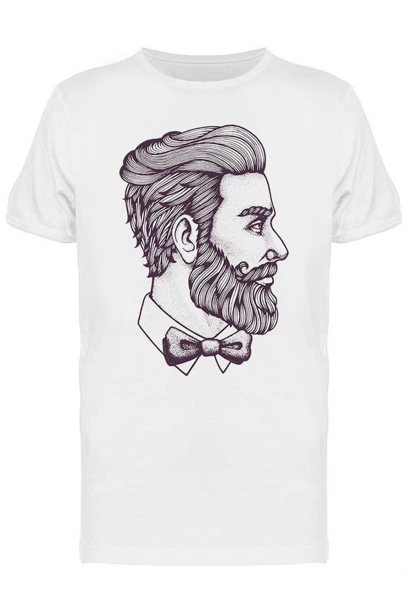 Hand Drawn Portrait T-Shirt Men -Image by Shutterstock, Male Medium