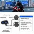 thumbnail image 4 of M01 Motorcycle Wireless Headset Bluetooth-Compatible 5.0 Helmet, 4 of 5