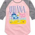 thumbnail image 3 of Lilo & Stitch - Ohana Beach Blub - Toddler And Youth Girls Shirt Tail Raglan, 3 of 5