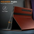 thumbnail image 4 of JETech Case for Samsung Galaxy Tab S9 Ultra 14.6-Inch with S Pen Holder, PU Leather Business Folio Stand Protective Tablet Cover with Pocket & Straps, Auto Wake/Sleep, Multi-Angle Viewing (Brown), 4 of 6