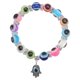 thumbnail image 1 of 1 pulsera de cuentas de Fátima con ojo malvado, elegante y exquisita pulsera de cuentas para mujer., 1 of 7