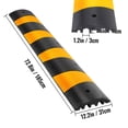thumbnail image 5 of KFFKFF Pair of 6ft Rubber Speed Humps, Driveway Modular, 72.4 x 12 x 2.4 Inch, Cable Guard for Garage, Gravel Pathways, Asphalt, Concrete, Heavy-Duty, 5 of 9