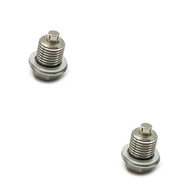 Sidaley Tornillos universales para cárter de aceite de motor, pernos de drenaje hexagonales para vehículos de repuesto con reparación de M14x1.5 2piezas