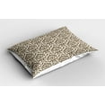 thumbnail image 2 of Ambesonne Damask Pillow Sham 2 Pack, Antique Victorian Floral, 26"x20", Army Green Cream, 2 of 3