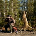 thumbnail image 2 of GVN Tripod Game Hoist Deer Hanger 600 LBS Capacity Deer Skinning Rack-Black, 2 of 10