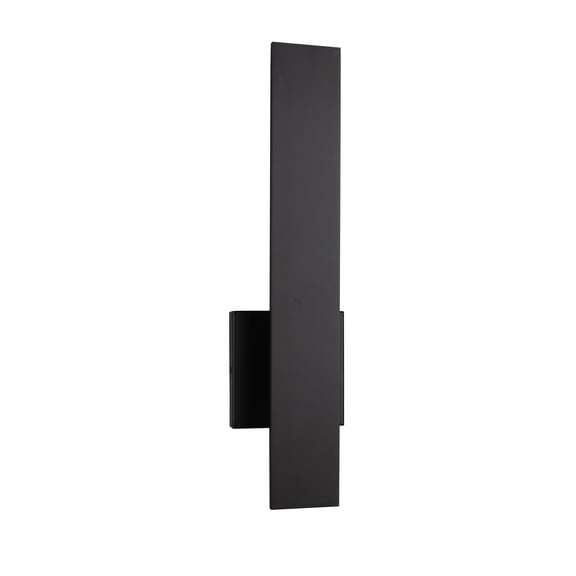Craftmade 18 in. 1 Light Integrated LED Midnight Finish Outdoor Wall Lantern Sconce