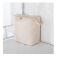 thumbnail image 4 of Ropa de cama suave de lona grande, bolsa organizadora de almacenamiento de ropa para armario, color beige, 4 of 5