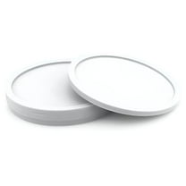 ACDANC White Non-slip Soft Rubber Drink Coasters Home Table Decorations for Living Room