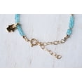 thumbnail image 4 of Blue Apatite 3-3.5mm Rondelle Shape Faceted Cut Beads 7 inch adjustable Silver Plated Clasp Bracelet for men, women, unisex. Link Chain Stacking Bracelet.|LINK_01375, 4 of 5