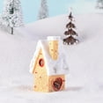 thumbnail image 2 of Estatua De Resina Sunnimix Casa De Pueblo Adornos Navidad Miniatura Beige 2.5x2.1x5.3cm, 2 of 8