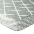 thumbnail image 3 of Martha Stewart Miles Modern Diamond Anti-Fatigue Air-Infused Kitchen Mat, Mint Green, 19.6"x39", 3 of 9