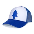 thumbnail image 2 of Posse Comitatus Dipper Pines - dipper's Tree Cosplay - Foam and Mesh Trucker Hat Royal Blue Printed, 2 of 3