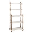 thumbnail image 1 of DecMode 75" x 32" White Wood Farmhouse Shelving Un, 1 of 5