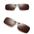 thumbnail image 3 of QccHieUs Trendy Driving Unisex Clip-on -up Polarized UV400 Myopia Lens Sunglasses Brown, 3 of 6