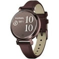 thumbnail image 3 of Garmin 010-02839-03 Lily 2 Classic Dark Bronze with Mulberry Leather Band Smartwatch Bundle with Sport Towel + Deco Essentials Wearable Commuter Front & Rear Safety Light| Official Garmin USA Dealer, 3 of 10