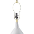 thumbnail image 3 of Livabliss Rugged Modern Accent Table Lamp, 20-inch, Brass/White with Cream Shade, 3 of 5