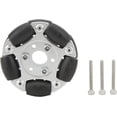 thumbnail image 1 of HUGFEGWE Roues Multidirectionnelles Double Rangée 60mm Robot Omni Roue Robot Omni Roue de Remplacement pour Vélo Bromptofold & Vélo Électrique Rouleau Omnidirectionnel Accessoires U2537-1682, 1 of 8
