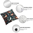 thumbnail image 4 of COMIO  Pillowcases Set of 2 Standard Garden Leaves Birds Printed Pillow Cases Soft Breathable Pillowcase Decorative Pillow Cover White, 4 of 6