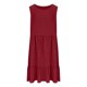 thumbnail image 5 of Vestido Casual Más Tamaño de las Mujeres sin Mangas Cuello Redondo de Poliéster Sólido Vestido de Longitud Regular Más Tamaño Vestido de Línea, 5 of 7