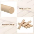 thumbnail image 4 of Unique Bargains 1-1/5 x 6 Inch Dowel Rods Wood Sticks Unfinished Wooden Dowel Rods Round Dowels Sticks 10 Pcs, 4 of 6