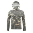 thumbnail image 4 of OGLCCG Men's Hooded Sun Shirts with Mask UPF 50+ Sun Protection Fishing Hiking Shirts Camouflage Printed Long Sleeve Rash Guards Cooling Hoodies, 4 of 7
