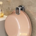 thumbnail image 1 of weibbin Toilet Basin Rack With Non Perforated Hook Strong And Seamless Wall Mounted Storage Suction Cup Storage Rack, 1 of 6