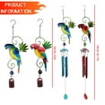 thumbnail image 3 of Home Decor Bird Wind Plays For Outdoor Animal Motifed Wind Plays Parrot Wind Plays For Hanging Exquisite Craftsmanship Cute Metal Souvenir For Hanging, 3 of 4