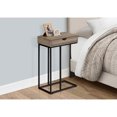 thumbnail image 4 of Miekor Furniture Accent Table, C-shaped, End, Side, Snack, Storage Drawer, Living Room, Bedroom, Brown Laminate, Black Metal, Contemporary, Modern 61982, 4 of 6
