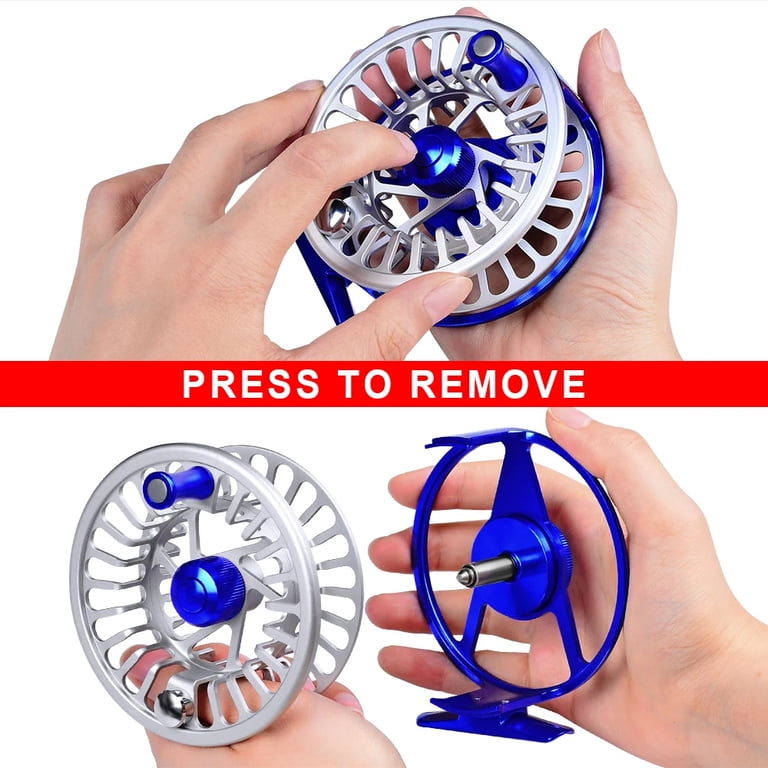 fidget fly fishing reel Piscifun Sword with Line, CNC-Machined Aluminum, 3/4wt Black Built to withstand brutal saltwater abuse Sage Trout Fly Reel 6/7/8