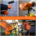 thumbnail image 6 of 1st Choice Orange Disposable Nitrile Gloves Size X-Large 200 Count, Diamond Grip, 6 of 7