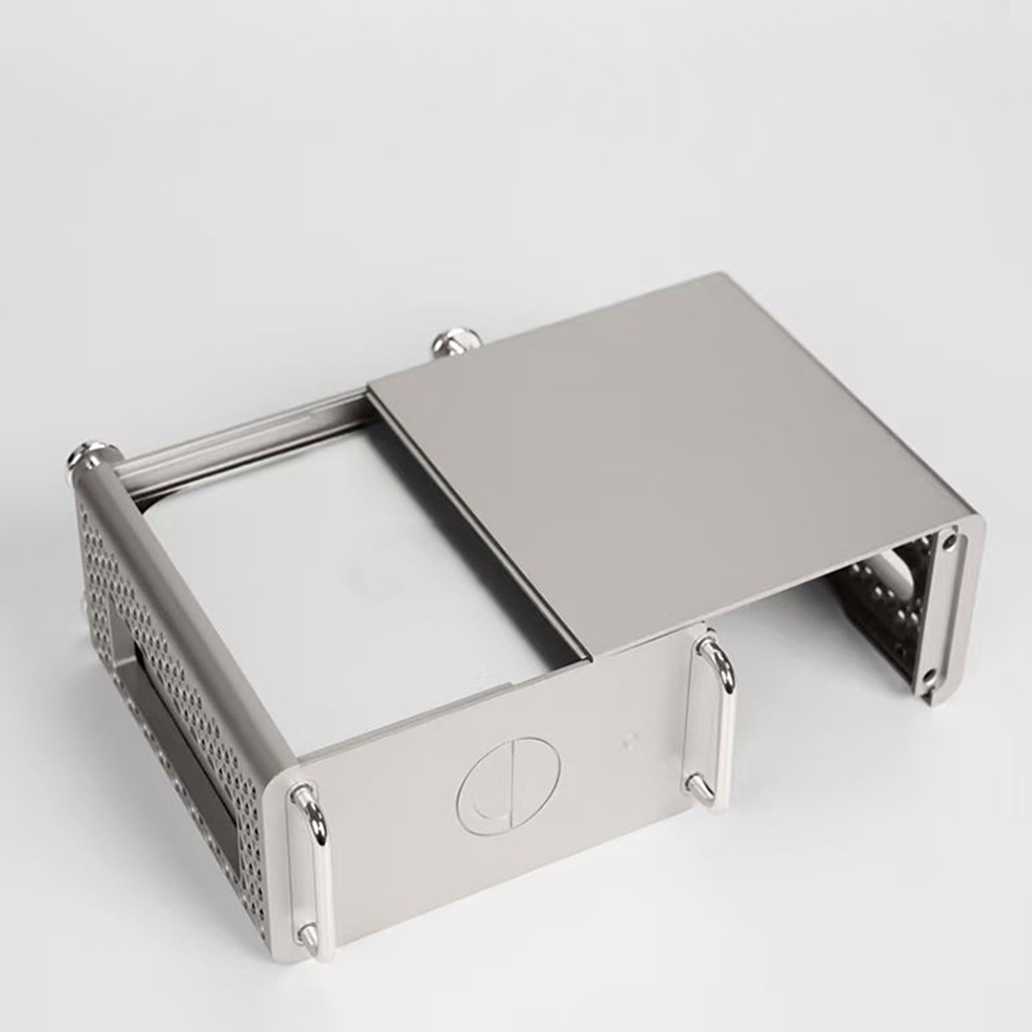 Chassis Stand Case for Mac Mini M4/M4 Pro 2024 ABS Vertical Computer Case Protective Dustproof Bracket Storage Stand DIY PC Part