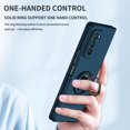 thumbnail image 4 of Galaxy Z Fold 2 Case 2020 (5G), Cover for Samsung Z Fold 2, Allytech Hard PC Shockproof Armor Case with Ring Holder Full Protection Anti-Drop Stand Foldiing Case for Galaxy Z Fold 2020, Darkblue, 4 of 9