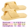 thumbnail image 3 of Pantoufles en Velours Côtelé pour Femmes Antidérapantes à Brides Croisées Sandales à Enfiler Intérieur Extérieur Sandales pour Couples, 3 of 8