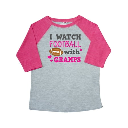 

Inktastic I Watch Football with My Gramps Gift Toddler Toddler Girl T-Shirt
