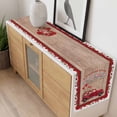thumbnail image 4 of Valentine's Day Table Runner 90 Inches Long Farmhouse Dress Scarves, Red Truck Love Heart Roses Romantic Wooden Dining Tablerunner for Coffee Table/Kitchen Island/Party Décor, 13" x 90", 4 of 8