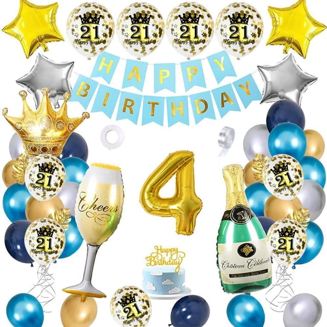 Globos De Cumpleaños Globo De Aluminio 0-9 Juego De Globos Con Números Suministros Para Fiestas Eigraketly HA041431-03