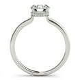 thumbnail image 3 of Dash Jewel Brilliant 1.9 Ct Round Cut Lab Created Diamond Ring - 14k White Gold Over Simple Engagement Ring - Hidden Halo Women's Wedding Ring Clearance - Rings for Women Forever Bride, 3 of 6