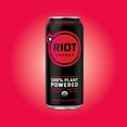 thumbnail image 4 of RIOT energy 100% Plant Powered Energy Drink (CHERRY WATERMELON RIOT) Keto-friendly, Organic, No Added Sugar (16oz, Pack of 12), 4 of 5