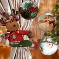 thumbnail image 2 of Mightlink Christmas Curtain Buckle,Plush Santa Claus Elk Snowman Curtain Tie for Home Office Parties Curtain, 2 of 7