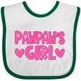thumbnail image 3 of Inktastic Pawpaw's Girl Girls Baby Bib, 3 of 4