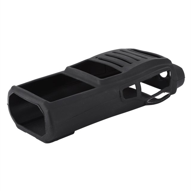 Silicona Suave Dos Protección de la Caja para Bf 888s Programación Way Radio Holster Cable Instalar UV82 Walkie Talkies negro
