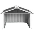 thumbnail image 3 of vidaXL Garden Shed Anthracite Galvanized steel Medium Durable, 3 of 6