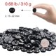 thumbnail image 2 of Piedras de vidrio negro Decoración de mármol Piedras de vidrio utilizadas para la decoración del hogar Relleno de jarrones Decoración del fondo del pescado alrededor de 310 g/bolsa, 2 of 5